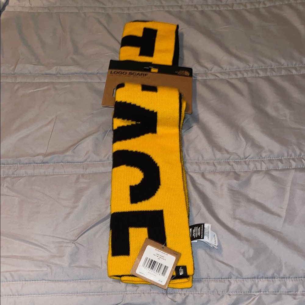 The North Face Bold Yellow and Black Scarf